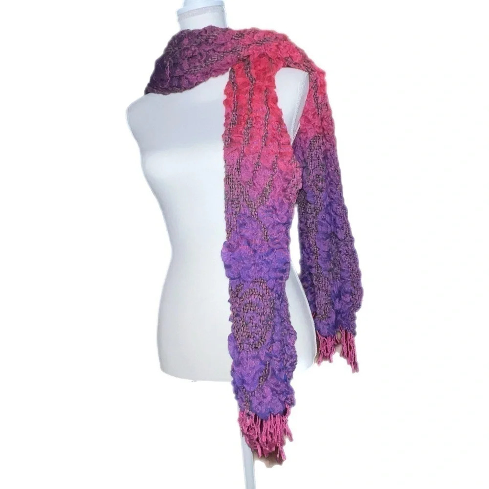 Beautiful Accessory‎ - Vibrant Pink & Purple Scarf